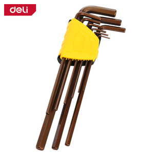 9pcs end hex key hex ที่มีความยาวเป็นพิเศษชุดสีแดง